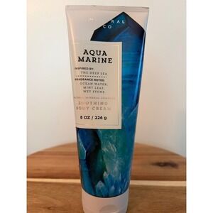 Bath & Body Works Mineral Co. Aquamarine Body Cream 8 Oz RARE Retired